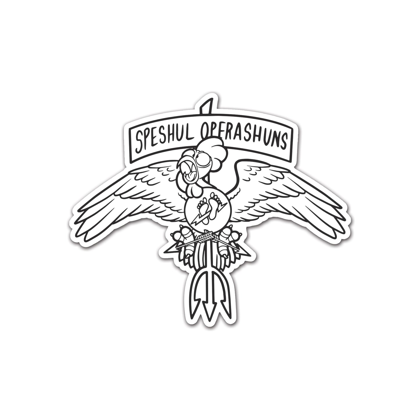 Speshul Operashuns Sticker