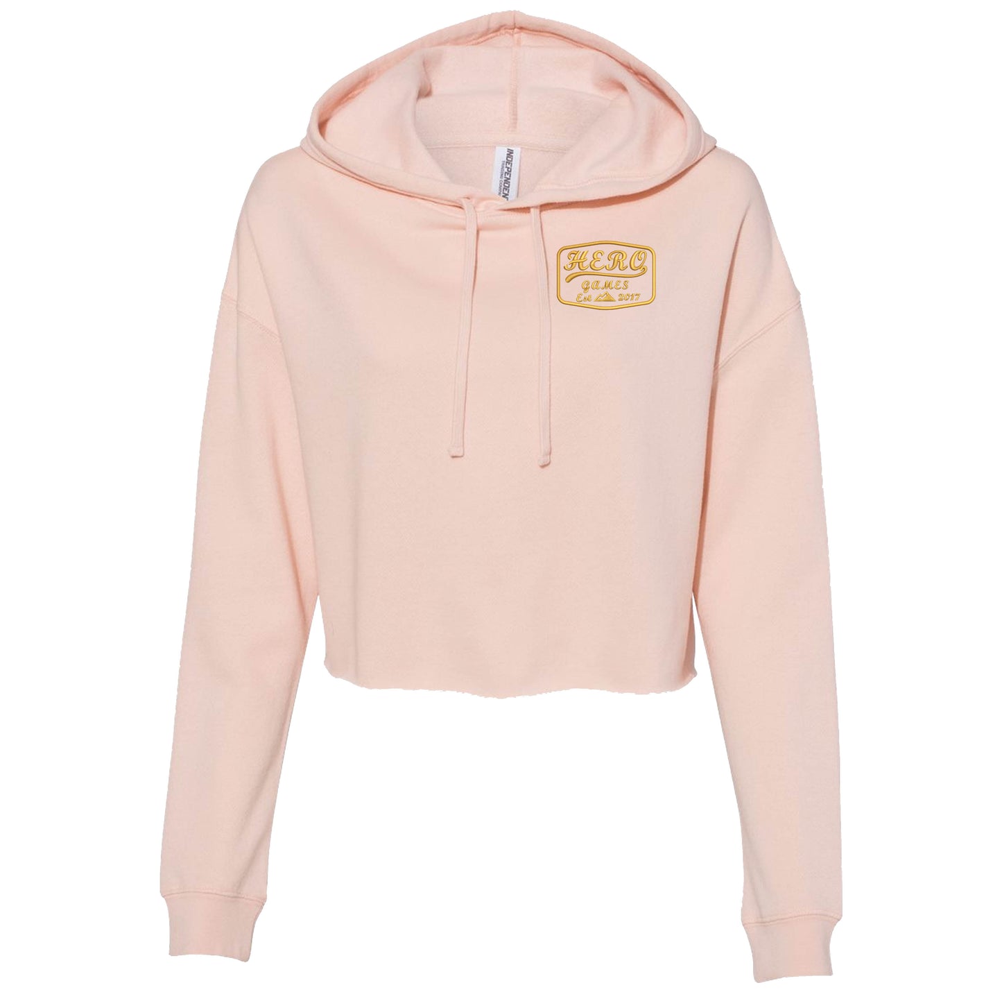 Hero Games Retro Embroidered Crop Hoodie